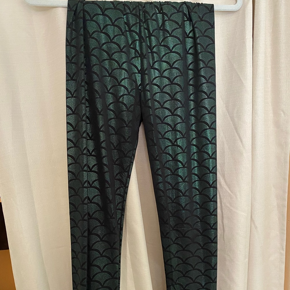 Sparkly mermaid leggings